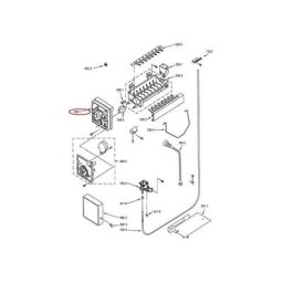 Support de module fabrique de glacons pour refrigerateur Whirlpool 481241828027