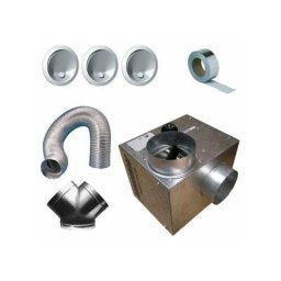 Kit complet récupérateur de chaleur cheminair 400 m3/h - 65w unelvent