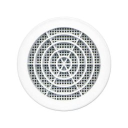 Autogyre - Grille fixe ronde clipser + moustiquaire Ø100/110mm blanc
