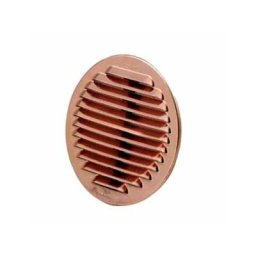 La ventilation gtr80r-y Grille ronde à encastrer, cuivre, 100 mm