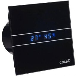 Cata - Aérateur extracteur E-100 Glass Noir Timer Hygro