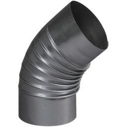 Coude plissé à 45° aluminié 167 mm TEN 374167