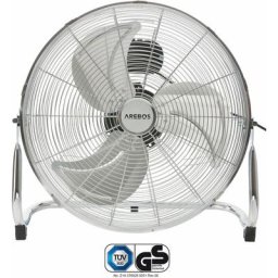 Ventilateur de table Arebos Ventilateur de sol 120W 3 niveaux de vitesse D45cm Argent - argent