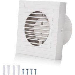Ventilateur de salle de bain Purgeur pour radiateur 150mm - Blanc - Einfeben