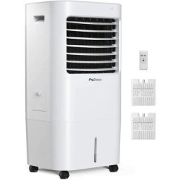 Pro Breeze - Rafraîchisseur d'Air Portable 10L, Ventilateur, Humidificateur, 3 Vitesses, Affichage