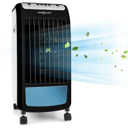 Rafraîchisseur d'air 3 en 1 Oneconcept CarribeanBlue Blanc 400m³/h 70W - Blanc