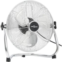 Ventilateur de sol 3 vitesses 45 cm 60 w Vidaxl Argent