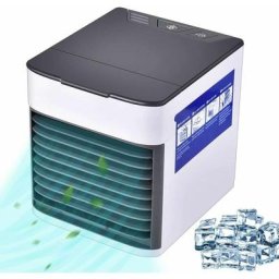 Usb Climatiseur Portable, usb Ventilateur Refroidisseur d'air Portable 3 en 1 Réglable Air