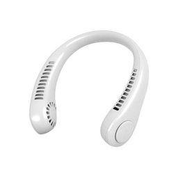 Mini ventilateur de cou portable, sans pales usb avec flux d'air à 360°, refroidissement d'été pour