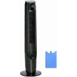 Homcom - Ventilateur colonne oscillant 60W 3 vitesses H107cm D31cm Noir - Noir