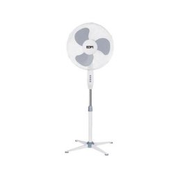 EDM - Ventilateur sur pied 45W 3 vitesses D40cm Blanc