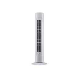 Ventilateur colonne oscillant DISMO 50W 3 vitesses H74cm blanc