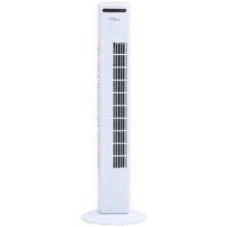 Ventilateur tour avec télécommande et minuterie Φ24x80 cm Blanc Vidaxl Blanc