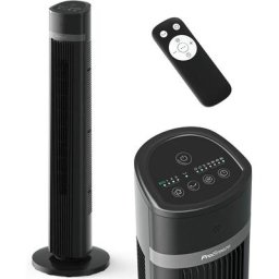 Ventilateur Colonne Oscillante de 100 cm, Oscillation de 90°, Puissance de 45 Watts, 3 Vitesses, 4