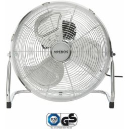 Ventilateur sur pied Arebos 70W 3 vitesses D35cm Argenté - argent