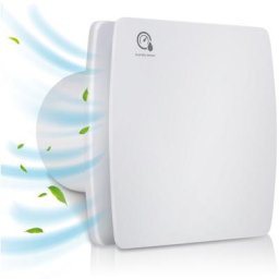 Randaco - Ventilateur de salle de bain Purgeur pour radiateur 150mm Timer - Feuchtesensor - Mit