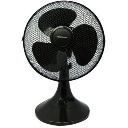 Tecnolux - Ventilateur de table Noir 45W 3 Vitesses D40cm