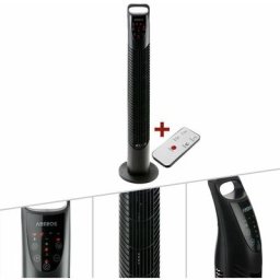 Ventilateur colonne oscillant Arebos 40W 3 vitesses H78cm Noir - noir