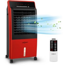 Rafraîchisseur d'air 4 en 1 Oneconcept Rafraichisseur d'Air 360m³/h 65W Rouge - Rouge