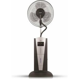 Maxxhome - Ventilateur brumisateur oscillant FT40 80W 3 vitesses H40cm D40cm Gris