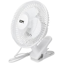 Ventilateur A Pince Blanche Puissance: 15w Palmes: Ø15cm 28cm Edm