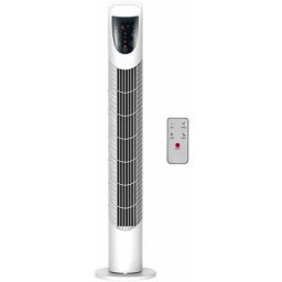 Ventilateur colonne tour oscillant silencieux 40 W télécommande panneau contrôle tactile 3 vitesses