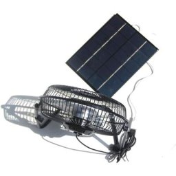 Ventilateur 5,2 w 6 v alimenté par panneau solaire 20,3 cm pour camping, caravane, yacht, serre,