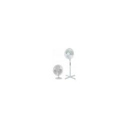 Ventilateur sur pied HURRICANE3 50W 3 vitesses D40cm Blanc