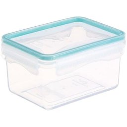 Boîte de conservation plastique Clipeat 0 -73L - 5 five simply smart - Transparent et bleu