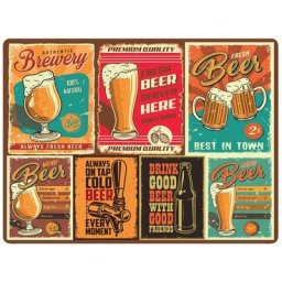 Set Table 40x30cm Brewery - KISIKOL