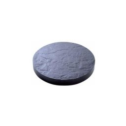 Support roulant rond gris, H,3 x l,30 cm - roule pot EDA