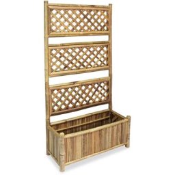 Vidaxl - Lit surélevé de jardin avec treillis Bambou 70 cm n/a