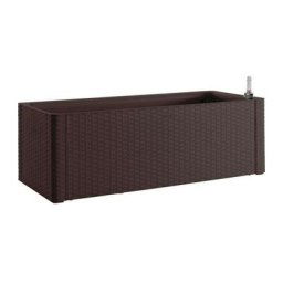 STEFANPLAST Bac a fleurs rectangulaire Natural Delux - 100x43xH33cm - 90 + 6,5L dans la réserve