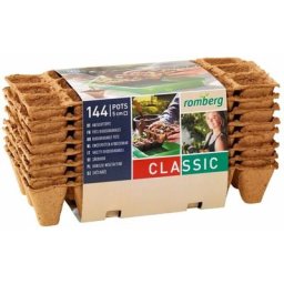 144 pots de croissance de 5 cm carrés. 8 bandes de 18 pots, grand pack