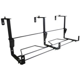 Support jardinière ergonomique gris martelé - 60x16 à 26 cm - Acier époxy - Louis Moulin