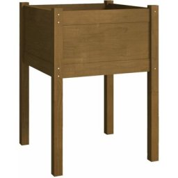 Vidaxl - Jardinière d'extérieur Marron miel 50x50x70 cm Pin massif Honey brown