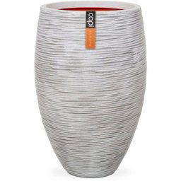 Capi - Pot à fleurs Nature Rib Élégant Deluxe 40 x 60 cm Ivoire KOFI1131 Ivory