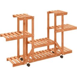 Support à fleurs avec roues 110x25x78 cm bois massif de sapin Vidaxl n/a