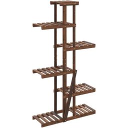 Support à fleurs 75x25x140,5 cm bois massif de sapin Vidaxl Brown