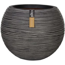 Pot à fleurs Nature Rib Rond 62 x 48 cm Anthracite KOFZ271 Capi Anthracite