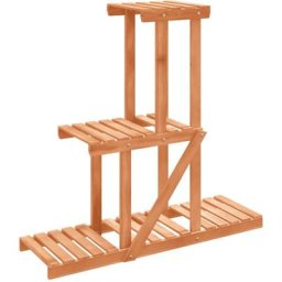 Support à fleurs 81x25x75,5 cm bois massif de sapin Vidaxl Brun