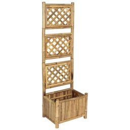 Vidaxl - Lit surélevé de jardin avec treillis Bambou 40 cm n/a
