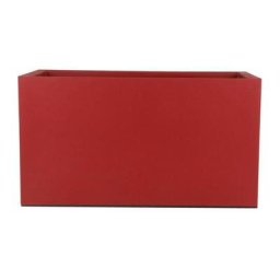 Bac a fleurs granit - 60x30 cm - Rouge