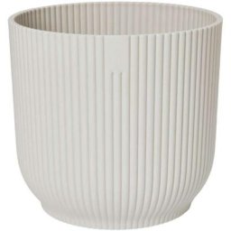 Elho - Pot De Fleurs Rond vibes - Plastique - Ø22 - Blanc