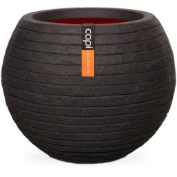 Pot à fleurs Nature Row Rond 62 x 48 cm Noir KBLRO271 Capi Black
