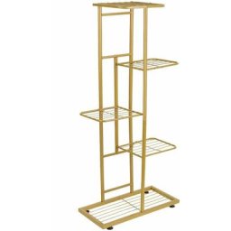 Présentoir à 5 niveaux pour pots de fleurs, support pour plantes, support de rangement robuste pour
