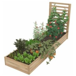 Private Garden - Potager Modulable xxl, Jardinière Treillis Extérieure Bois, Bac à Fleurs