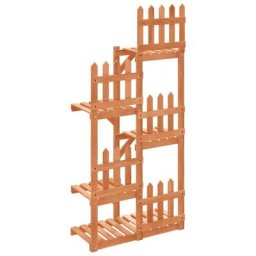 Support à fleurs 60x25x130 cm bois massif de sapin Vidaxl Brun