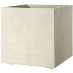 Vase cube millenium 25X25X25 perle