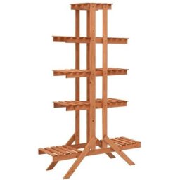 Support pour plantes 83x25x132 cm Bois de sapin massif vidaXL - N/A